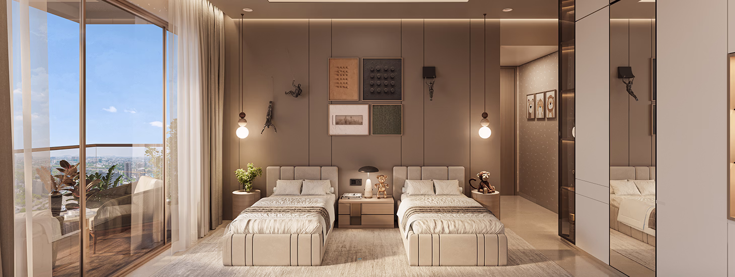 Luxury children's bedroom interior